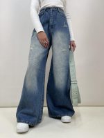 شلوار جین زنانه سوپر بگ آبی