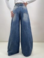 شلوار جین زنانه سوپر بگ آبی