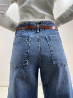شلوار جین زنانه واید لگ آبی