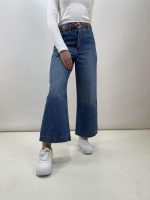 شلوار جین زنانه واید لگ آبی