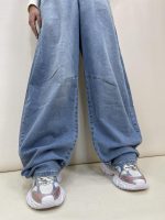 شلوار جین زنانه بالنی آبی