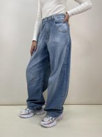 شلوار جین زنانه بالنی آبی