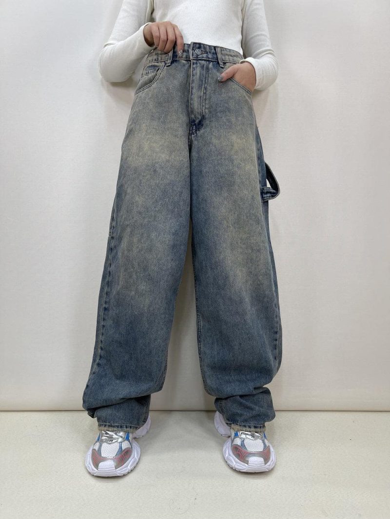 شلوار جین زنانه مام استایل بالنی مکس کد 5030