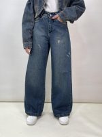 شلوار جین زنانه بگ سرمه ای