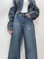 شلوار جین زنانه بگ سرمه ای