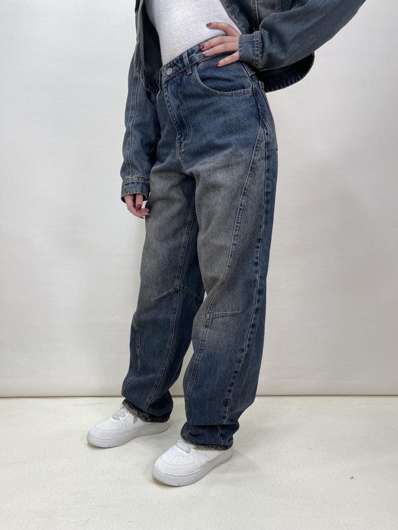 شلوار جین زنانه بالنی مکس تینت دار