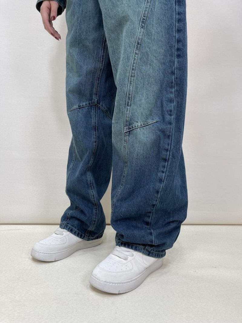 شلوار جین زنانه مام بالنی مکس تینت سبز