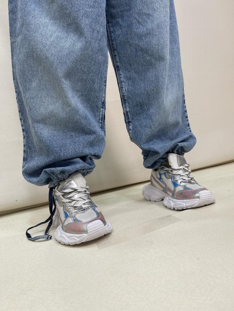 شلوار جین زنانه فول بگ آبی دمپا گت