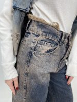 شلوار جین زنانه مدل بگ اسپنیش