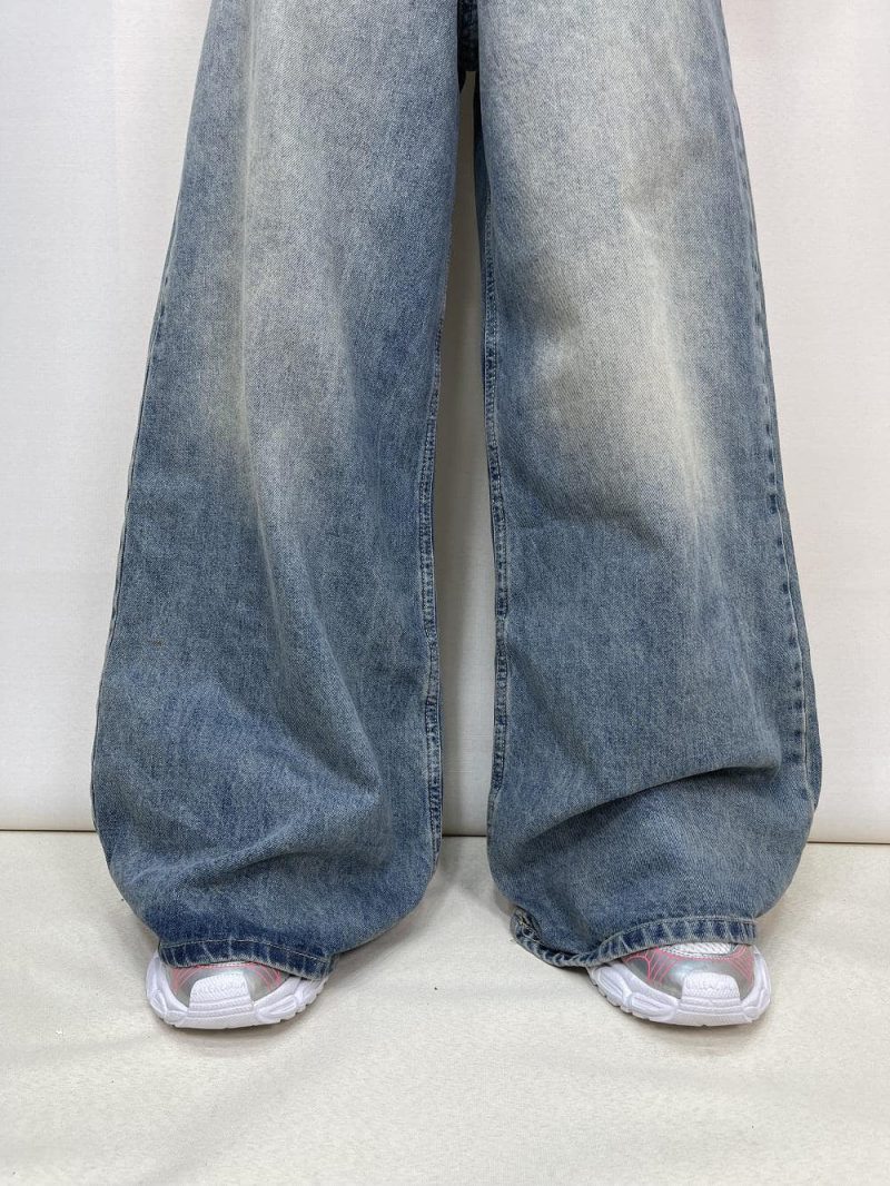 شلوار جین زنانه سوپر بگ آبی