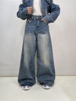 شلوار جین زنانه سوپر بگ آبی