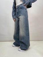 شلوار جین زنانه سوپر بگ آبی