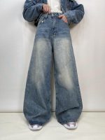شلوار جین زنانه سوپر بگ آبی