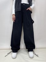 شلوار جین زنانه مام بالونی مکس مشکی