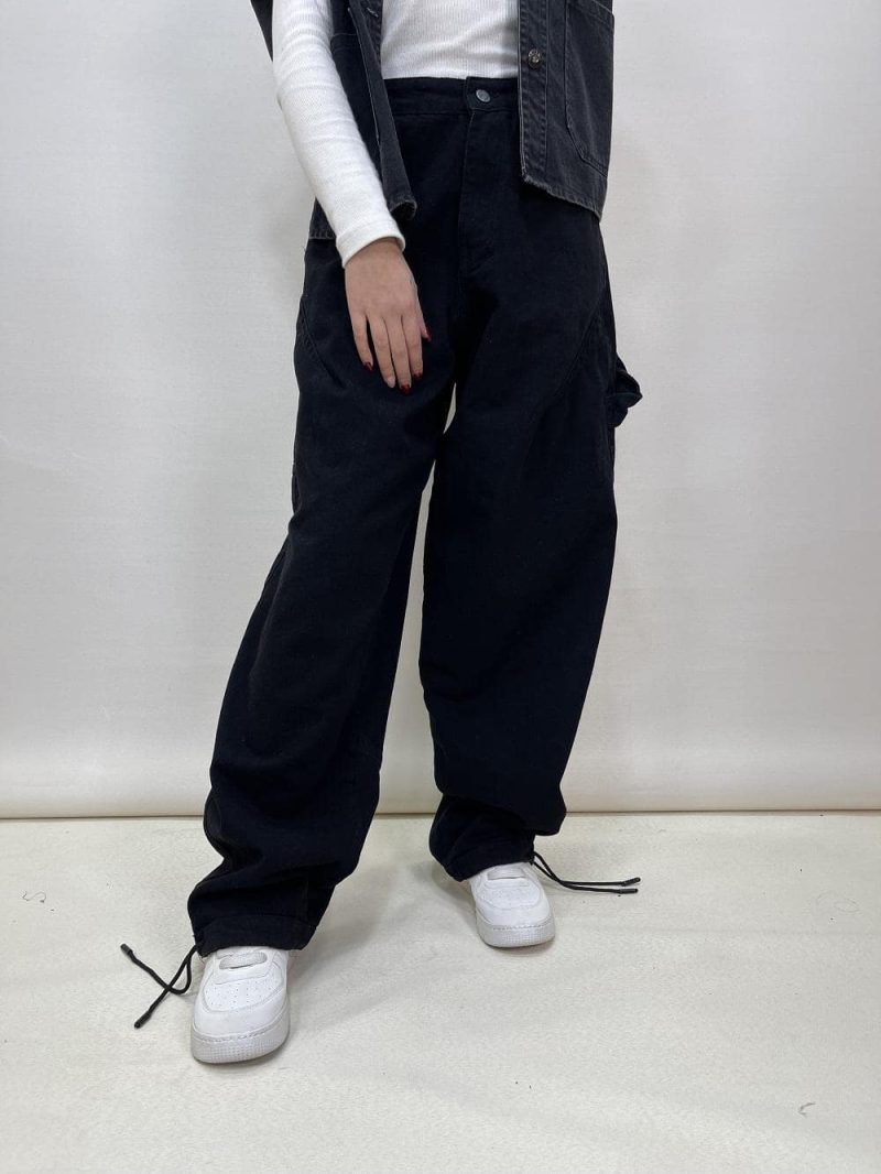 شلوار جین زنانه مام بالونی مکس مشکی