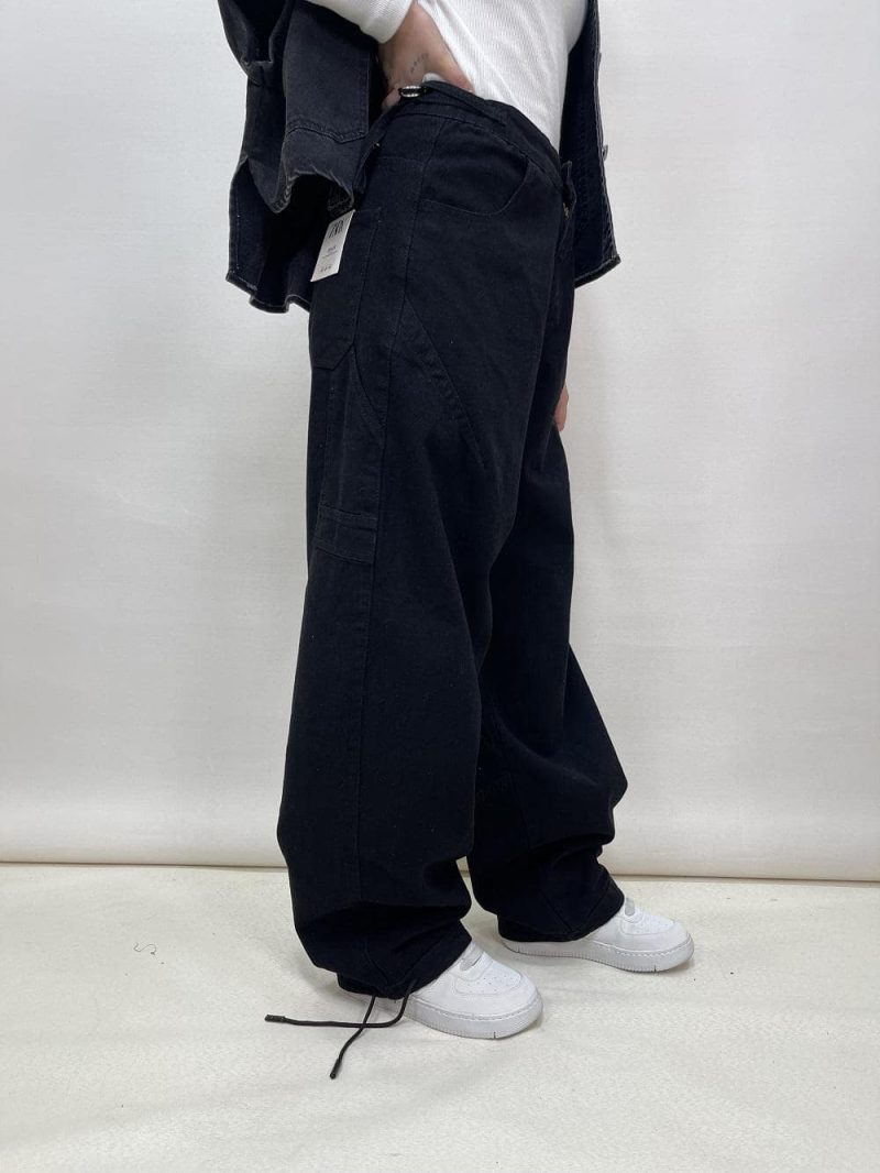 شلوار جین زنانه مام بالونی مکس مشکی