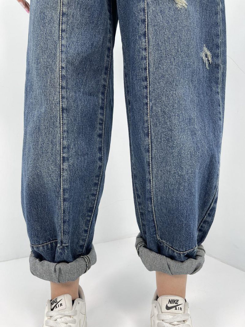 شلوار جین زنانه بالونی آبی