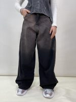 شلوار جین زنانه فول بگ تینت دار