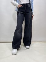 شلوار جین زنانه فول بگ شافل زغالی