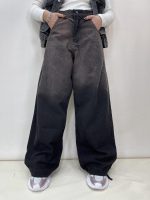 شلوار جین زنانه فول بگ تینت دار