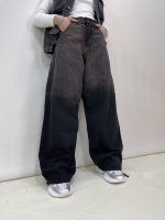 شلوار جین زنانه فول بگ تینت دار