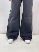 شلوار جین زنانه فول بگ زغالی