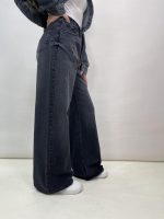 شلوار جین زنانه فول بگ زغالی