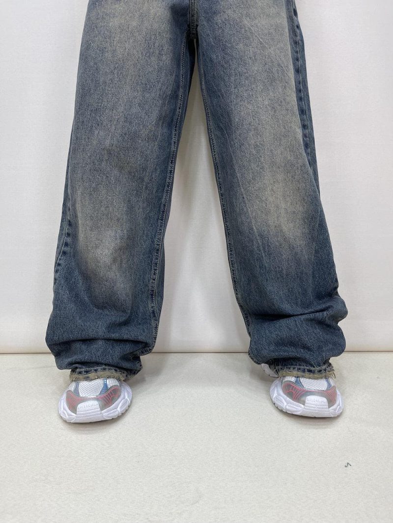 شلوار جین زنانه فول بگ تینت آبی