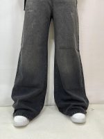 شلوار جین زنانه فول بگ زغالی