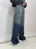 شلوار جین زنانه فول بگ آبی