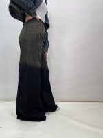 شلوار جین زنانه فول بگ شافل زغالی