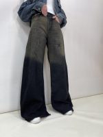 شلوار جین زنانه فول بگ شافل زغالی