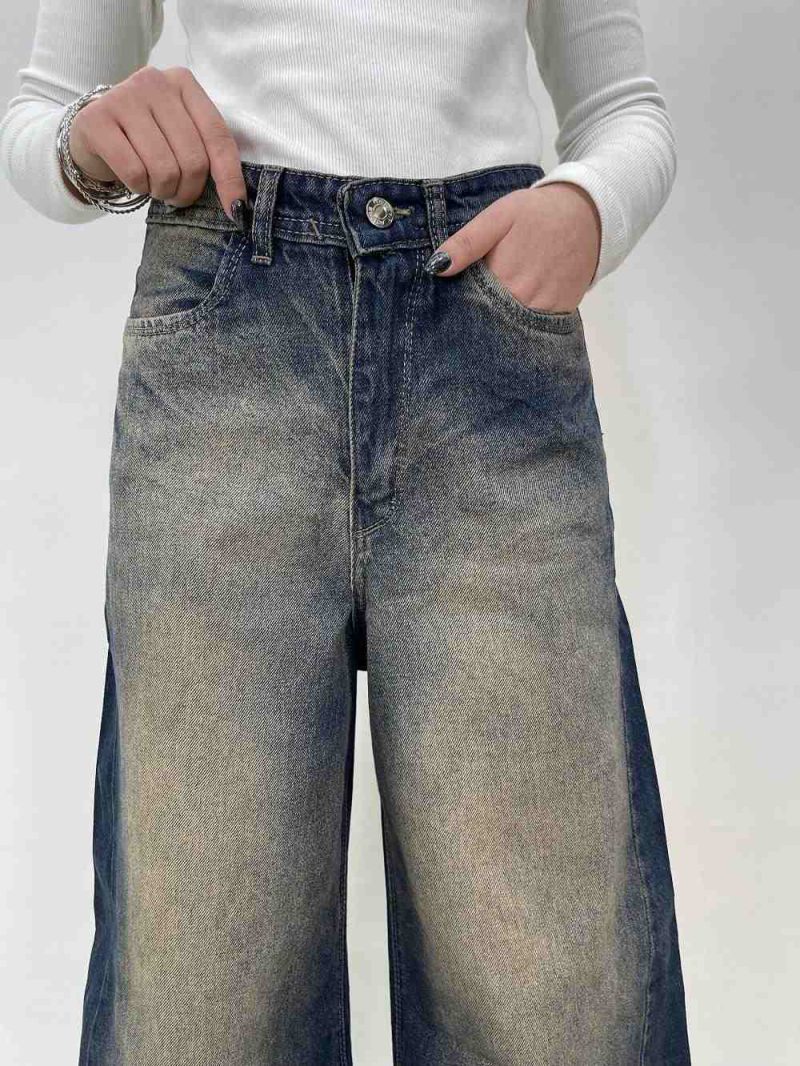 شلوار جین زنانه فول بگ شافل