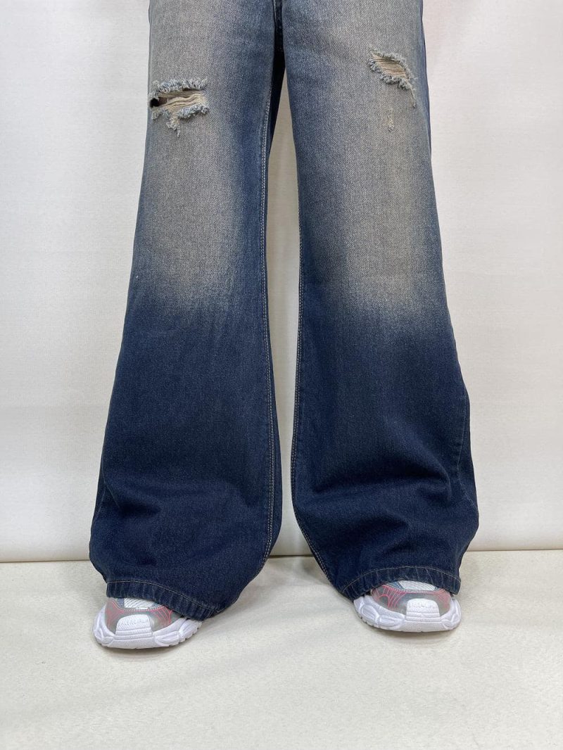 شلوار جین زنانه فول بگ شافل