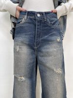 شلوار جین زنانه فول بگ شافل