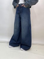 شلوار جین زنانه سوپر بگ سرمه ای