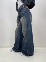 شلوار جین زنانه سوپر بگ آبی تینت