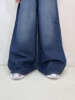 شلوار جین زنانه سوپر بگ سرمه ای