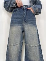شلوار جین زنانه سوپر بگ آبی تینت