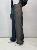 شلوار جین زنانه بگ آبی تینت