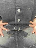 شلوار جین زنانه بالونی زغالی