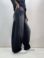 شلوار جین زنانه بالونی زغالی