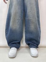 شلوار جین زنانه بالونی آبی