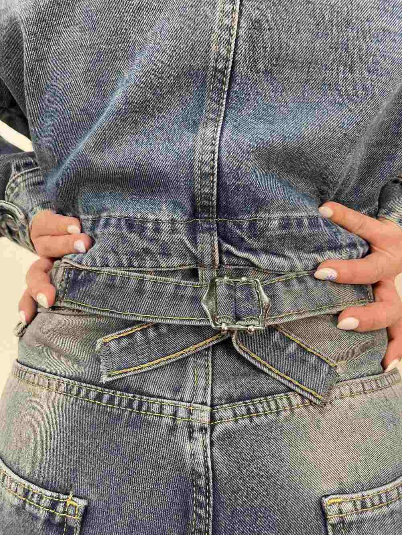 شلوار جین زنانه بالونی آبی