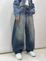 شلوار جین زنانه بالونی آبی