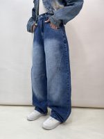 شلوار جین زنانه بالونی آبی