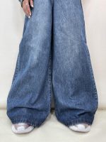 شلوار جین زنانه سوپر بگ آبی