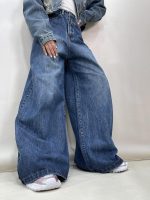 شلوار جین زنانه سوپر بگ آبی