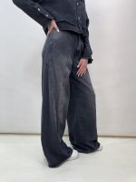 شلوار جین زنانه فول بگ زغالی