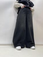 شلوار جین زنانه فول بگ زغالی